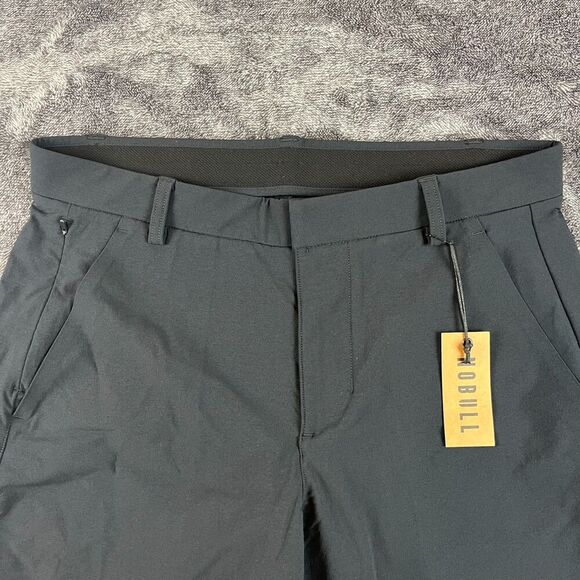 NO BULL Men's Golf Chino Shorts Black 9" Inseam Nylon Spandex NWT Performance 32 - Picture 3 of 9